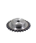 Get This Heavy Duty 3 Point Industrial Sprocket Compatible With 1/2 Or 4PCS Units Offering 9 To 50 Teeth, Features Precision Machined Crafts Hole In Durable 45# Steel With Quenched Tooth Surfaces And 9.525mm Pitch For Smooth Gear Drive Transmission That - close-up view of sprocket with quenched teeth.
