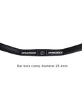 Close-up of Retro Moustache Handlebar 25.4mm For Road, Urban And General Bikes, Lightweight Aluminum 6061, label visible.