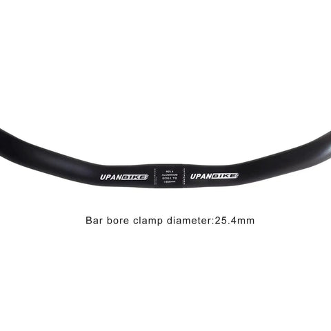 Close-up of Retro Moustache Handlebar 25.4mm For Road, Urban And General Bikes, Lightweight Aluminum 6061, label visible.