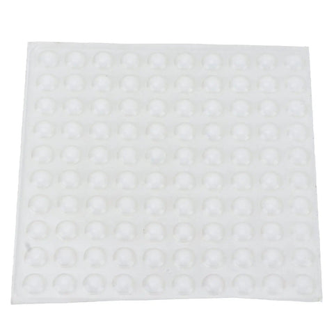 Sheet of Self Adhesive No Slip Transparent Rubber Buffer Pads For Tables, Chairs, Photo Frames and Furniture, clear cushioning feet