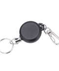 Extendable Keychain With Retractable Cord, 60cm Steel Wire Rope Key Reel, Heavy Duty Key Ring Built From ABS Plastic And Stainless Steel Construction