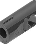 GT Series HD Pin Nocks Black Pack Of 12 For Arrows With Durable Aluminum Pins And Threaded Inserts, single black nock detail view