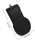 Lock Down Your Percussion Rig With This Straight Up Tough Oxford Fabric Dumb Drum Storage Bag And Snare Accessory Pouch with front view.