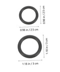 Sealing Gasket Dowel Pin Kit for Automotive Repair and Maintenance DIY Ready 10 Piece Set for Secure Fastening and Easy Maintenance Versatile Rubber Seals for Automotive Plumbing and Home Projects, 2 rubber gaskets shown with 2.5 cm and 3 cm sizes