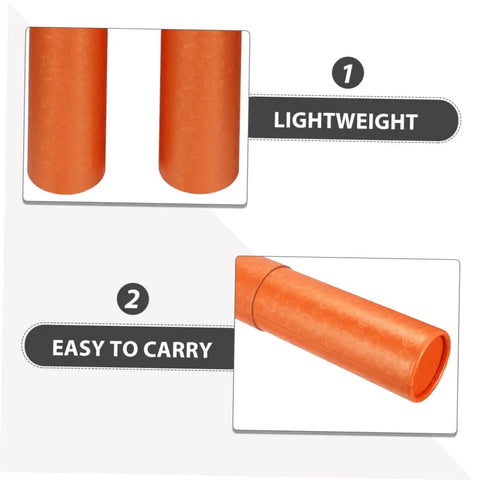 Orange lightweight and easy-to-carry Telescopic Poster Tube Holder 52 To 95 Cm Expandable Mailing Tube with strap