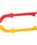 Two Piece Woodworking Safety Push Stick Set Yellow And Red Gripper Blocks For Carpentry Table Saw Router Jointer And Shaper