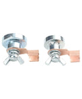 Heavy Duty Welding Grounding Clamp With Strong Current Conduction and Secure Workpiece Holding Mechanism designed for stable electrical flow, view from the front.