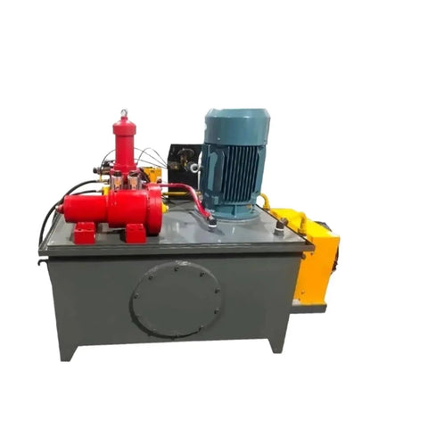 Vertical Hydraulic Pump Station System With 7.5 KW Servo Motor Assembly showing robust oil power unit for heavy duty fluid work.