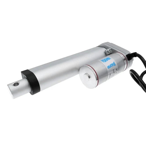 Heavy Duty Electric Linear Actuator Delivering Knockout Power And Smooth Precise Travel For Pro Robotics - side view of actuator showcasing motor design.