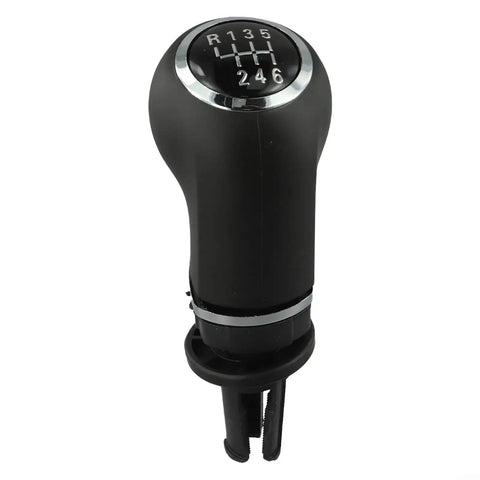 Sleek Black And Silver Manual Gear Shift Knob For Opel Cars Perfect Upgrade For 5 Or 6 Speed Manuals Simple DIY Install No Tools Needed To Spice Up Your Ride Today.