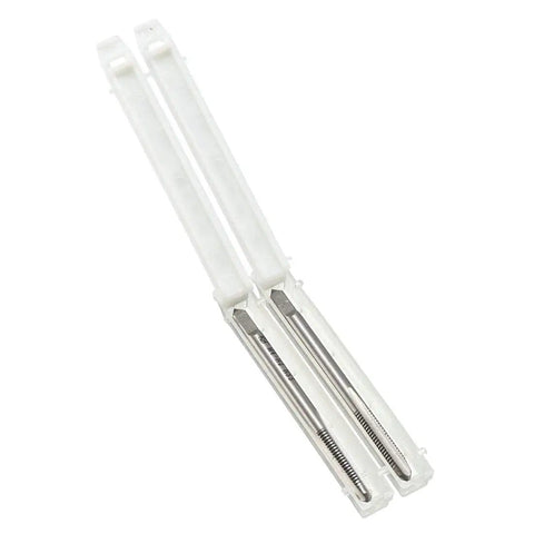 M4 X 0.7mm High Speed Steel Machine Tap 3 Flute Straight Taps for cutting, repairing threads, pack of 2 in case