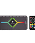 Killer 9 Port ARGB PWM Fan Hub For PC Cooling With Magnetic Mount SATA Power 5V 3 Pin RGB LED Sync, remote controller shown