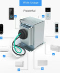 16V 30VA Hardwired Doorbell Transformer For Your Home Setup with wiring connections, compatible with smart video doorbells and chimes.