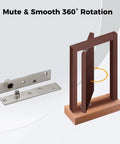 Hidden Bookcase Door Hinges That Pivot Smoothly For Secret Passages Stainless Steel Heavy Duty Invisidoor System with wood model