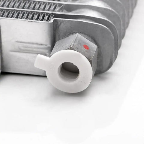 Close-up of durable metal Transmission Oil Cooler With Mounting Hardware For 40K GVW Vehicles, part of heat exchange unit