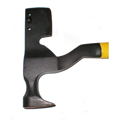 Heavy Duty Magnetic Roofing Hatchet Hammer With Killer Magnet And Rock Solid All Steel Build side view showing claw and grip.
