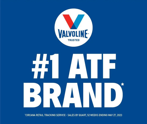 Valvoline #1 ATF brand logo for ULV ATF Transmission Fluid for Smooth Shifts, Synthetic Base Oils, Low Viscosity and Deposit Control.