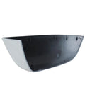 Fresh White Driver Side Mirror Lower Cover Replacement For Tesla Model 3 2017 To 2021 solid bottom trim side view.