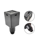 15.5mm Male Threaded Oil Breather Kit For Air Compressors - Black Plastic, Three Eighth Inch Thread, Plug-And-Play Breather, Oil-Resistant And Long-Lasting Body For Smooth Compressor Operation. black plastic compressor breather with 3/8 in male thread