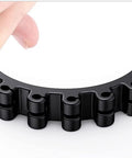 Upgraded Silicone Cable Clips Holder Self Adhesive Cord Management Organizer 7 Slot Black flexible