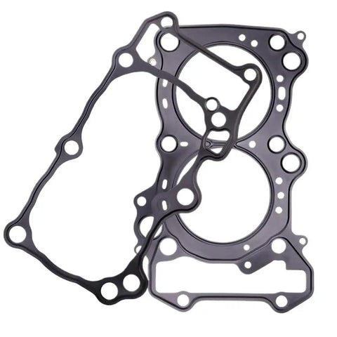 High-quality Top Shelf Motorcycle Cover Cylinder Gasket Kit Drops Right Into AN650 Z ABS, black rubber gaskets for engine rebuild.