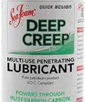 Deep Creep 12 Oz Aerosol Penetrating Spray, Clear Lubricant for Chains and Metal Parts