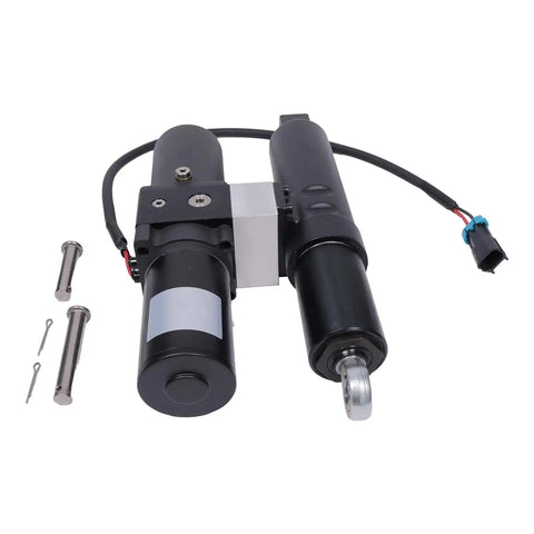 Heavy Duty Hydraulic Angle Actuator For Polaris Ranger 1000 Crew Xp 2018 2021 with wiring and mounting hardware.