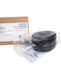 WorkTunes Replacement Ear Cushions And Foam Inserts Kit for Hearing Protectors with packaging and black cushions visible.