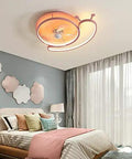 Sleek Ultra Slim Ceiling Fan And Lighting Combo Delivers Smooth Air Circulation For Modern Bedrooms And Living Spaces in a stylish bedroom.