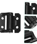 Heavy-duty cabinet hinge with dampers for silent closing.