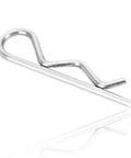 Heavy Duty Car Cotter Pin R Clip Kit 15 Pcs Universal Hairpin Assortment For Trailers Mowers Carts Trucks 0.13 In By 2.95 In Zinc Plated Spring Steel Retaining Wire Fastener For Auto And Farm Use Durable High Strength Locking Hairpins