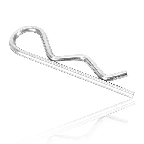 Heavy Duty Car Cotter Pin R Clip Kit 15 Pcs Universal Hairpin Assortment For Trailers Mowers Carts Trucks 0.13 In By 2.95 In Zinc Plated Spring Steel Retaining Wire Fastener For Auto And Farm Use Durable High Strength Locking Hairpins