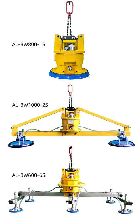 Mechanical Vacuum Lifter With 660 Lb Capacity No Power Needed Portable Handle With 14 Inch Suction Pad, various models displayed