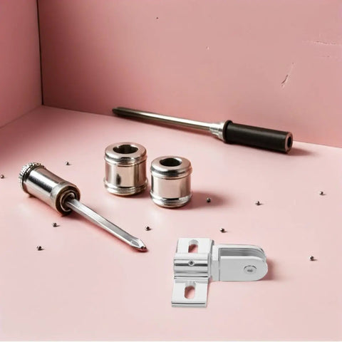 Shower Door Hinge Kit Top And Bottom Pivot Alloy Hardware With Dual Opening Functionality Four Sets No Fuss Installation