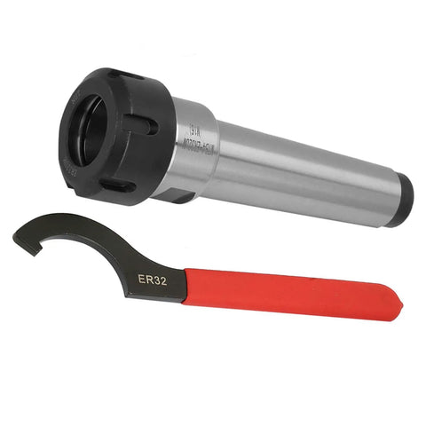 ER32 Collet Chuck Holder MT4 Morse Taper Shank For CNC Milling And Lathe Tools Straight Shaft Design For Deep Hole Machining With Tight Grip And A Real Workhorse For Tool Holding, with ER32 wrench