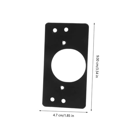 Front view of Stainless Steel Hinge Repair Plates Kit 2 Pack For Cabinets And Furniture Durable Mending Plates Easy Install Quick Fix.