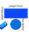 Bulk 100 Pcs 18650 Battery PVC Heat Shrink Tubing 30mm Wide 72mm Long 0.08mm Thick Plus 100 Pcs 18650 Li Battery Insulation Gasket