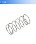 10 Pack 0.9mm Wire Diameter 12mm Outer Diameter 25mm Length Stainless Steel Compression Springs 304 for Ballpoint Pen Pressure