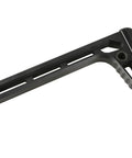 Fixed Polymer Airsoft Stock With Lightweight Sturdy CQB Brace For Quick Shoulder Shots And Tight Stable Aim In Black Finish