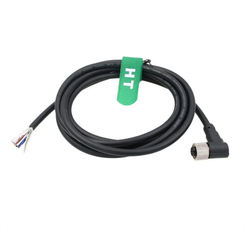 M12 A Coded 4 Pin Female Right Angle Shielded Sensor Cable For Actuator And Industrial Automation Plug And Play Ready 1m