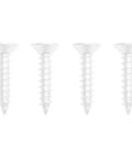 Heavy Duty Metal Closet Pole Socket Set For 1-1/2 Inch Rod White Finish With Solid Base And Screws Included, Built To Last, Durable Steel Bracket Mounting