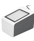 Hands Free Desktop Barcode Scanner USB Wired QR Code Reader For PC And POS, showing side angle view