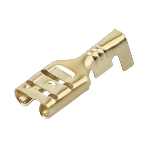 Top Tier 120 Piece Spade Connectors Kit With Heavy Gauge Male And Female Quick Disconnect Terminals In 2.8 4.8 Plus 6.3mm Sizes Perfect For Car Audio Wiring Projects Using Premium Tinned Copper Core For Zero Voltage Drop And Reliable High Current. gold tinned copper spade connector terminal