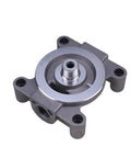 Upgrade Your Rig With This Reliable Engine Remote Mount Coolant Filter Head For Cummins L8.9 G8.3 ISC Engines, durable gray metal component.