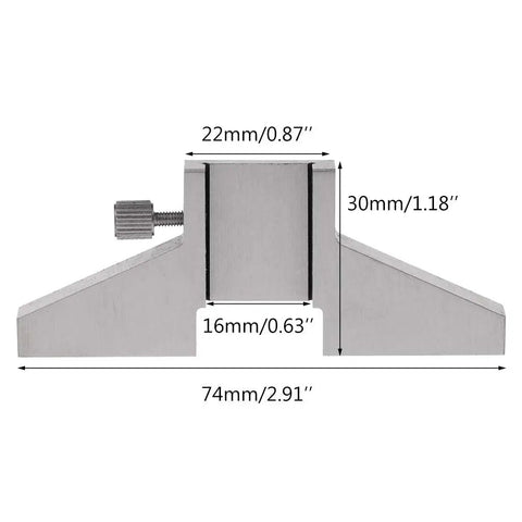 Pro Grade Caliper Depth Base T Bar Attachment For Digital And Vernier Calipers 6 Inch 8 Inch Measuring Tool Stainless Steel