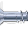Heavy Duty Bulk Haul Of Ten Thousand Number Two By Three Eighth Inch Phillips Flat Head Wood Screws, zinc coated steel with aggressive treads.