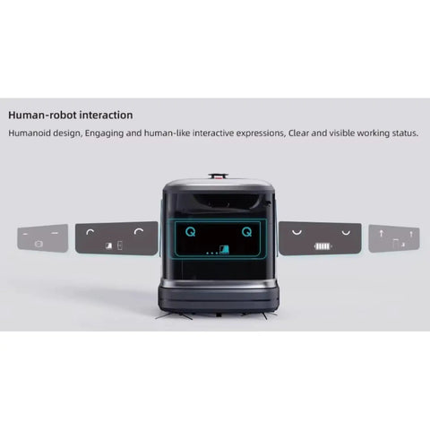 Industrial Cleaning Robot For Shopping Centers With Floor Mopping Intelligent Maintenance Alerts display