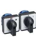 Universal Reversing Changeover Switch With Two to Three Gear System, Dual Off On Cutoff Button, High Amp 32A 63A 125A, Heavy Duty Industrial Switch for Quick Shutoff and Reliable Redundancy, dual rotary switches