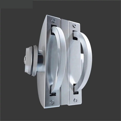 Boss Level Security Password Glass Door Lock For Home Offices And Cabinets Featuring Zero Sweat No Drill Install crafted from stainless steel.