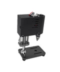 Knock Out Any Quick Drill Job With Compact Bench Drill Press Powered By Reliable Copper Motor Seven Speed Switches And Zero Play Alignment For Smooth Wood Metal Work, black steel bench drill press with vertical stroke.